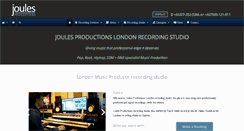 Desktop Screenshot of joulesproductions.co.uk